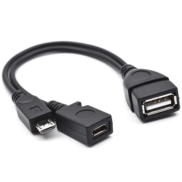USB A 2.0 Y-RAZDELNIK OTG (1 USB tip A ženski,1 Micro USB muški,1 Micro USB ženski) KT-TVC-21