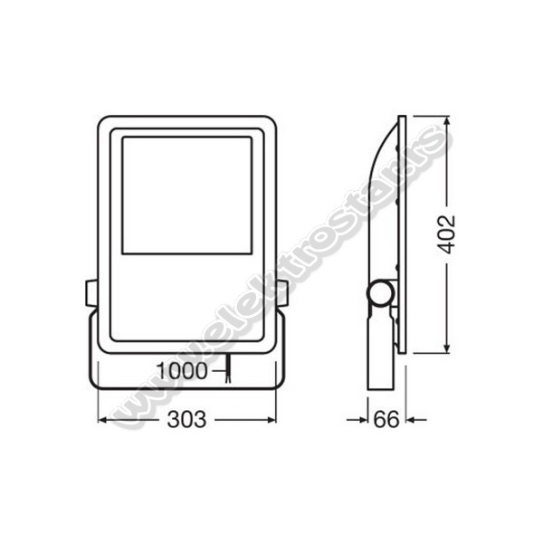 LED REFLEKTOR 20W OSRAM BELI SA SENZOROM 4000K