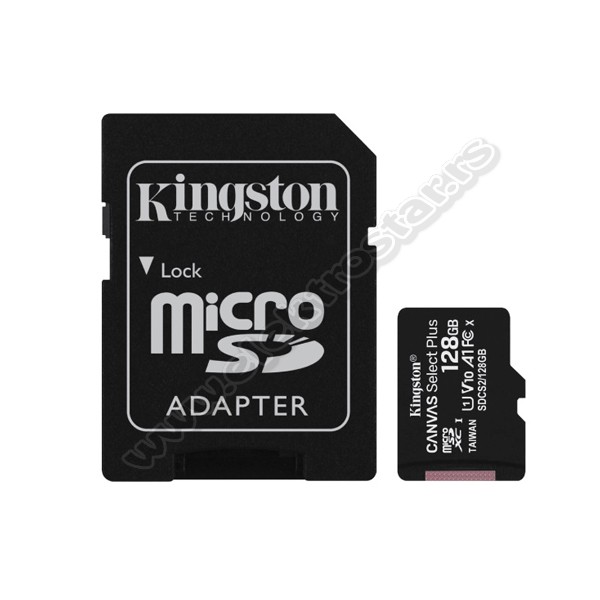 MEMORIJSKA KARTICA 128GB mSDXC cl10 KINGSTON + SD ...
