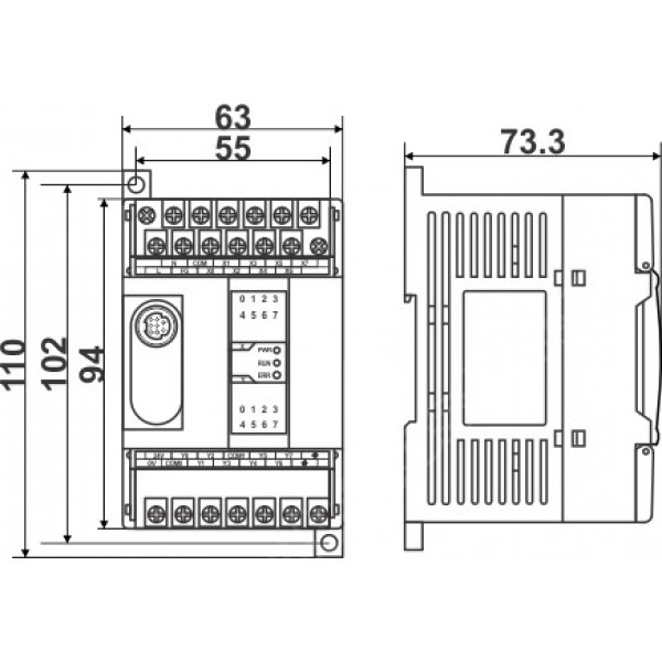 PLC XC1-16 PT-E 8 ulaza (PNP) 8 tranzistorskih izlaza (220VAC)