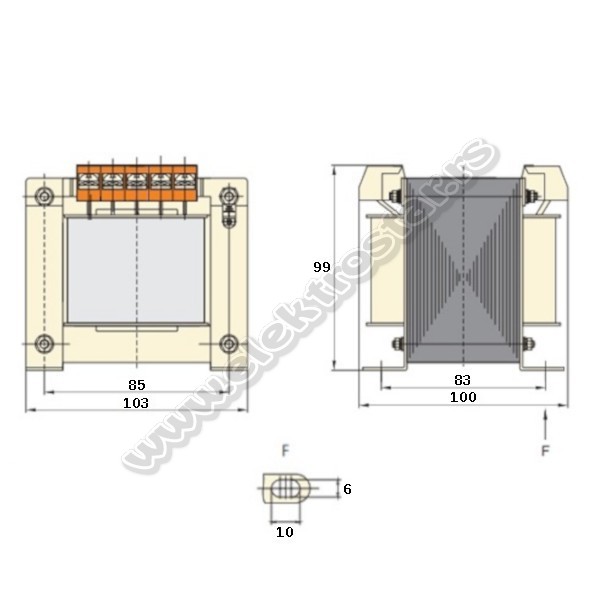 TRAFO 200VA 220-380VAC/24VAC 8A BK-200VA