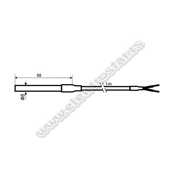 SONDA NTC 10K SILIKONSKI KABL 1m