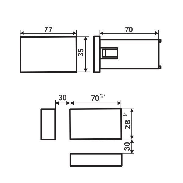 TERMOSTAT DIGITALNI ZA RASHLADNE SISTEME SF1-21 NTC 230VAC