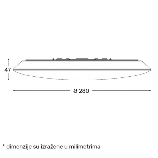 LED PLAFONJERA 18W 3000/4000/6500K DCL1213 IP54