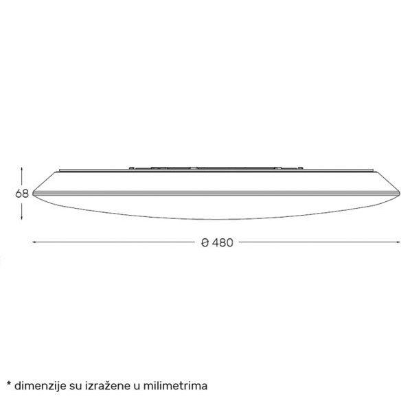 LED PLAFONJERA 45W 3000/4000/6500K DCL1213 IP54