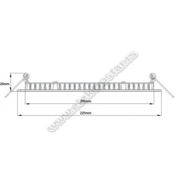 LED PANEL 18W UGRADNI CW OKRUGLI